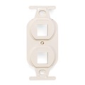 Leviton Wallplates Ins 106 2Port La 41087-2TP